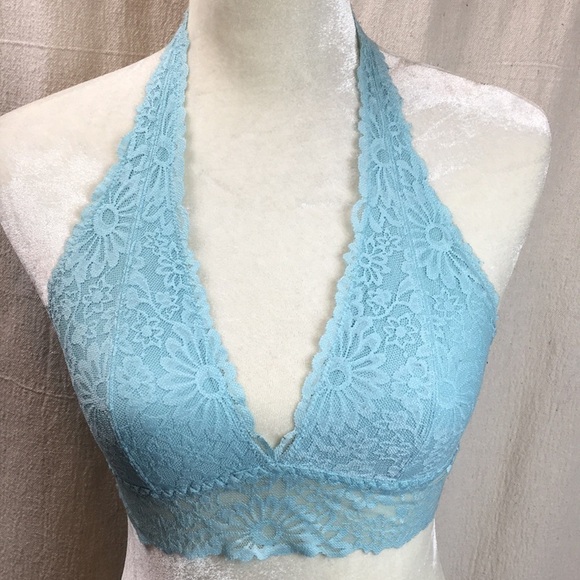 Victoria’s Secret Blue lace Halter Bralette - Picture 9 of 9